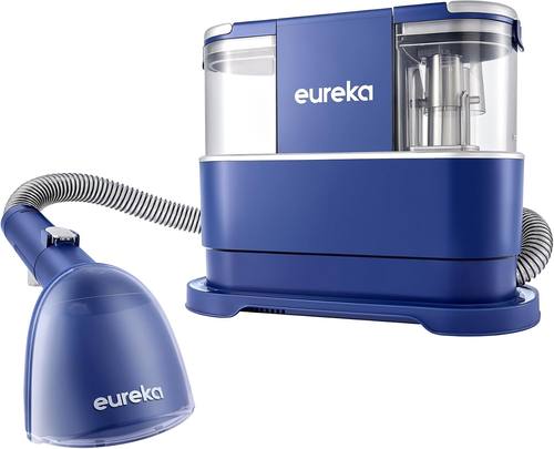 EUREKA Portable Carpet and Upholstery Cleaner, Spot Cleaner for Pets, Stain Remover for Carpet, Area Rugs, Upholstery, Coaches and Car, 50.7oz Large Water Tank, NEY100 with Cleaning Formula, Blue